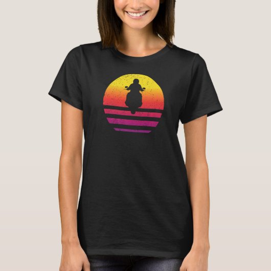 オートバイレトロスタイルヴィンテージ Tシャツ (正面)