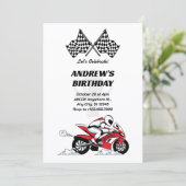 オートバイレーサー ご招待 招待状 (スタンド正面)