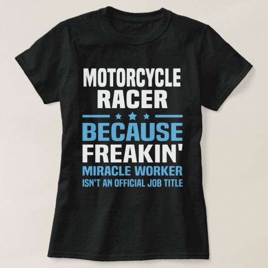 オートバイレーサー Tシャツ (デザイン正面)