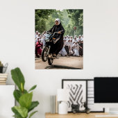 オートバイレーシングヌン ポスター (ホームオフィス)