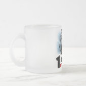 オートバイレーシング誕生日Tシャツとギフト フロストグラスマグカップ (左)