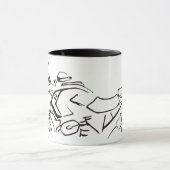 オートバイレース通りバイクマグ マグカップ (中央)