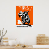 オートバイレース ポスター (キッチン)