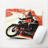 オートバイレース マウスパッド (マウス)