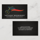 オートバイロゴ | 炭素繊維名刺 名刺 (正面/裏面)