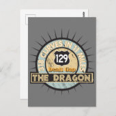 オートバイロードザドラゴンがギャップを扱う ポストカード (正面/裏面)