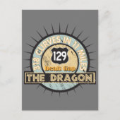 オートバイロードザドラゴンがギャップを扱う ポストカード (正面)