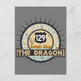 オートバイロードザドラゴンがギャップを扱う ポストカード