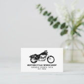 オートバイワークショップ、整備士&修理 名刺 (スタンド正面)