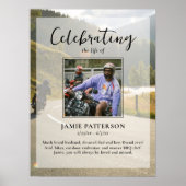 オートバイ乗りの、バイカーのライフセレブレーションの写真 ポスター (正面)