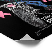 オートバイ乳がん戦士と生存者Su ポスター (角)