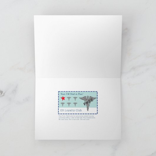 オートバイ事故が良いカーユーモアのあるドにおもしろい カード (内部)