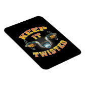 オートバイ保バイクもしくは自転車に乗る人イットツイスト マグネット (右側)