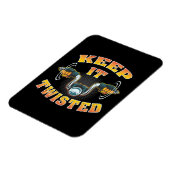 オートバイ保バイクもしくは自転車に乗る人イットツイスト マグネット (左側)