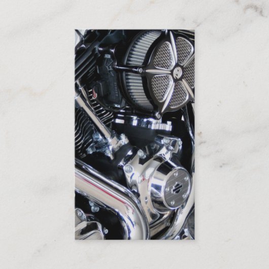 オートバイ修理整備士のカスタム化の店 名刺 (正面)