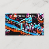 オートバイ修理整備士はっきりしたツーサイド 名刺 (正面)