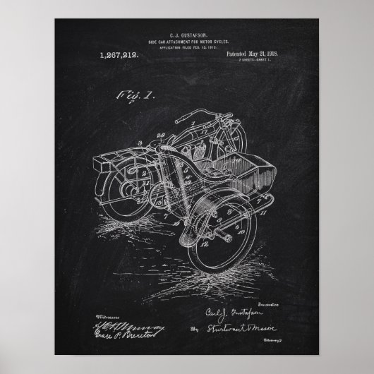 オートバイ側車1885特許の中古 ポスター (正面)