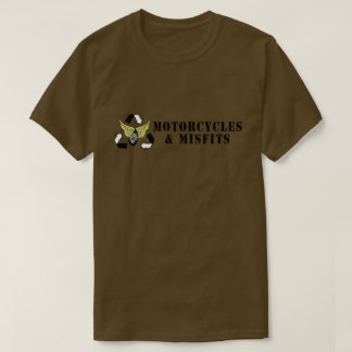 オートバイ及び不適当な物の軍隊の緑 Tシャツ