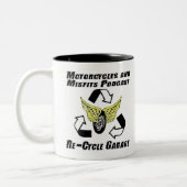 オートバイ及び不適当な物のMotosexualのマグ ツートーンマグカップ (左)