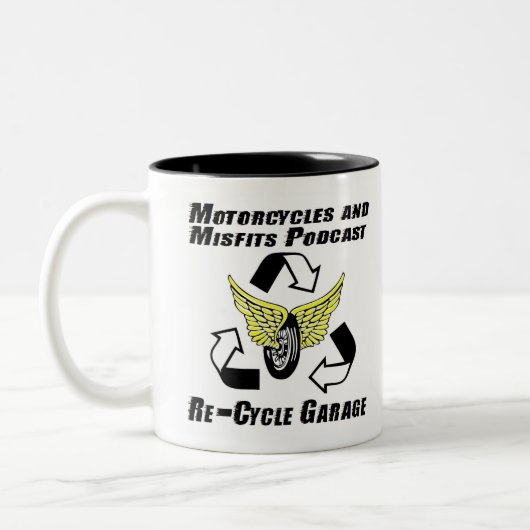 オートバイ及び不適当な物のMotosexualのマグ ツートーンマグカップ (左)