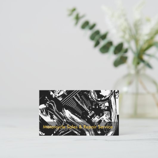 オートバイ名刺 名刺 (スタンド正面)