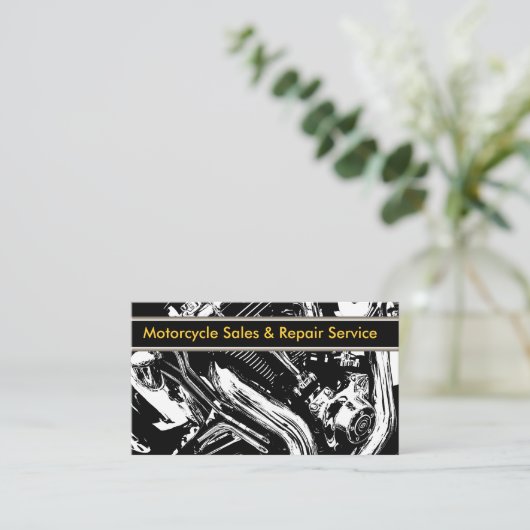 オートバイ名刺 名刺 (スタンド正面)