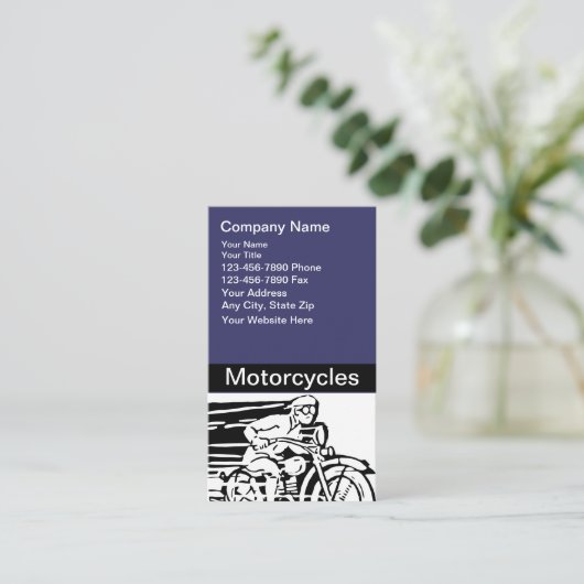 オートバイ名刺 名刺 (スタンド正面)