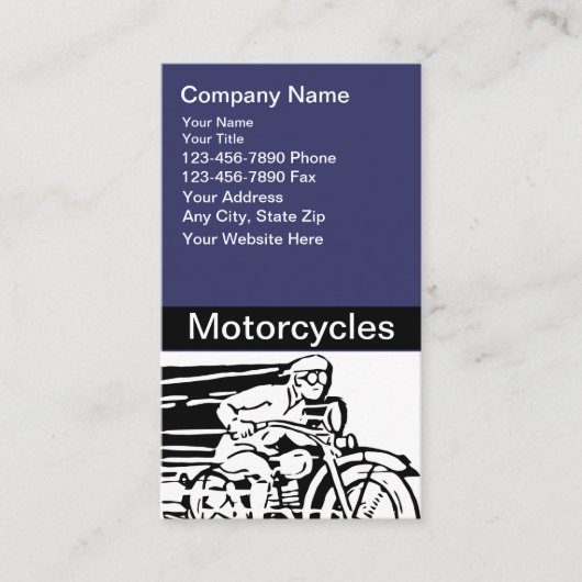 オートバイ名刺 名刺 (正面)