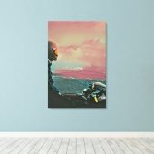 オートバイ向けギフト キャンバスプリント (インサイチュ (ウッドフロア))