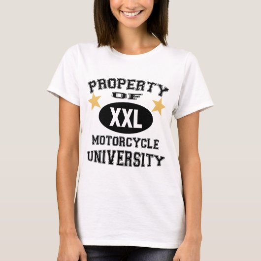 オートバイ大学の特性 Tシャツ (正面)