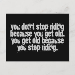 オートバイ引用文あなたが乗っストップていない ポストカード