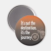 オートバイ引用文ジャーニーNot Destination マグネット (正面/裏面)