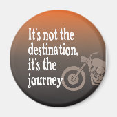 オートバイ引用文ジャーニーNot Destination マグネット (正面)