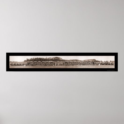 オートバイ救急車写真1917 ポスター (正面)