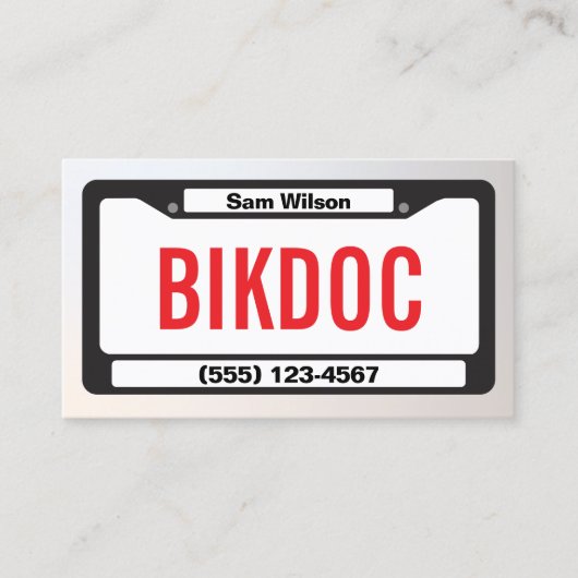 オートバイ整備士 名刺 (正面)