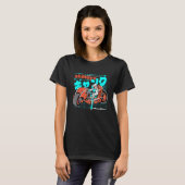 オートバイ日本漫画モチアルライダーバイク Tシャツ (正面フル)