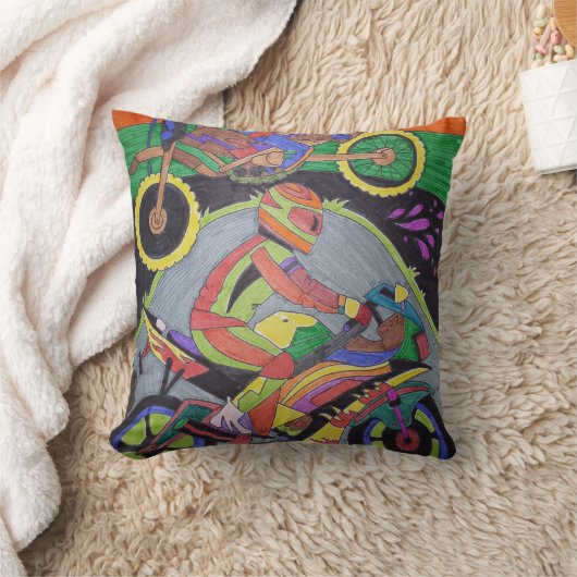 オートバイ枕 クッション (ブランケット)