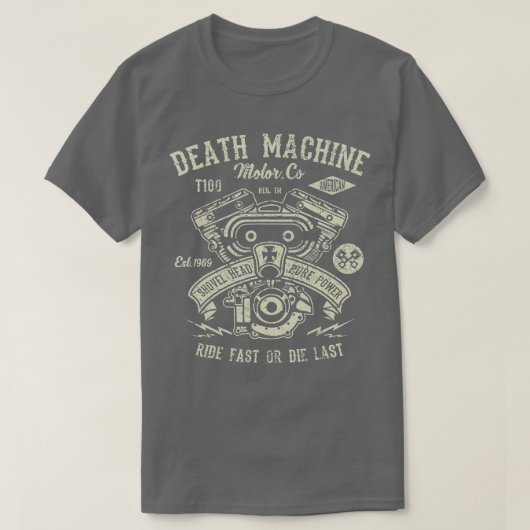 オートバイ死亡機モータCo Tシャツ (デザイン正面)