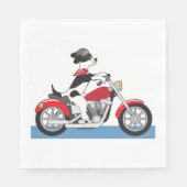 オートバイ犬のナプキン スタンダードランチョンナプキン (正面)