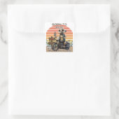 オートバイ生まれに乗るのに – Meerkat スクエアシール (バッグ)