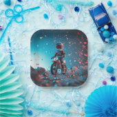 オートバイ紙プレート | ボーイズ誕生日パーティー ペーパープレート (パーティー)