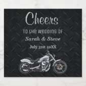 オートバイ結婚の応援ビールラベル ビールラベル (シングルラベル)