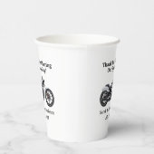 オートバイ結婚の感謝の日付名の愛 紙コップ (右)