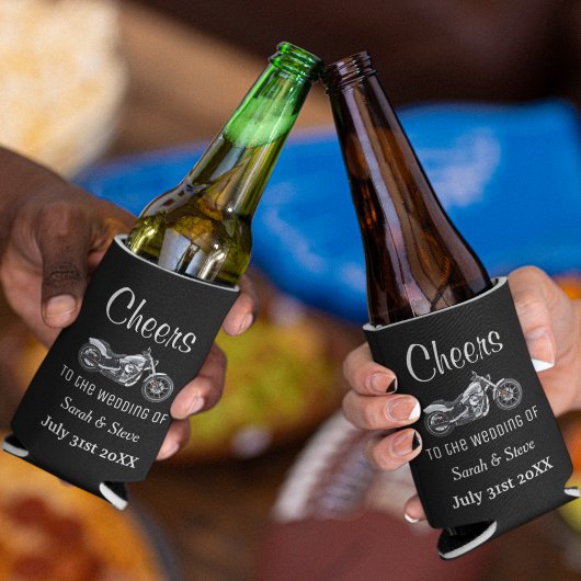 オートバイ結婚をテーマにしたデート 缶クーラー