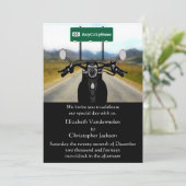 オートバイ結婚式招待状 招待状 (スタンド正面)