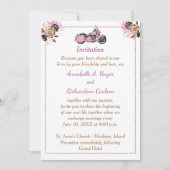 オートバイ結婚式招待状 招待状 (正面)