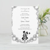 オートバイ結婚式招待状 招待状 (スタンド正面)