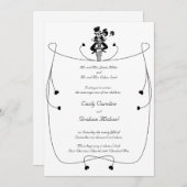 オートバイ結婚式招待状 招待状 (正面/裏面)