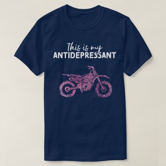 オートバイ自転車の女性自転車 Tシャツ (デザイン正面)