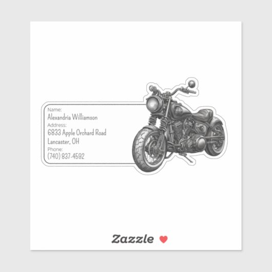 オートバイ荷物ID シール (シート)